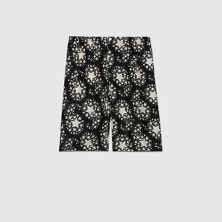 Shorts in seta con stampa stelle