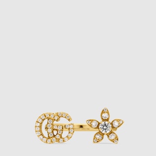 Gucci Flora Ring 18 Karat mit Diamanten