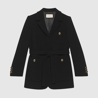 Wool sablé jacket