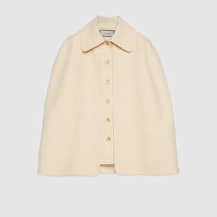 Weste aus Tweed mit abnehmbarem Cape