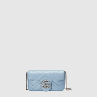 Sac super mini GG Marmont en cuir matelassé