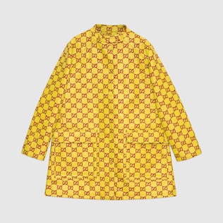 Water resistant GG tweed coat