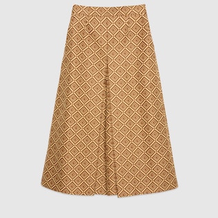 GG damier jacquard culotte trousers