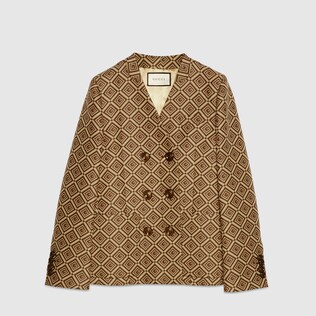 GG damier jacquard jacket