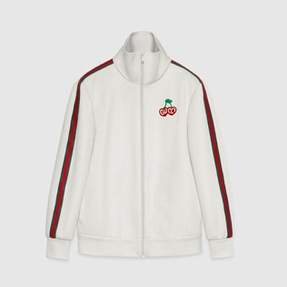 Jacke aus Piqué-Jersey mit Reißverschluss