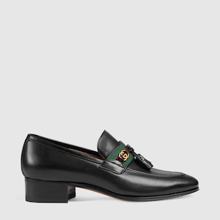 Women's loafer with Web and Interlocking G