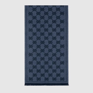 Écharpe en jacquard de laine GG