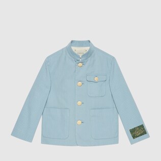 Kinderjacke aus gestreifter Baumwolle