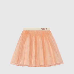 Babyrock aus Seidenorganza mit Plissee