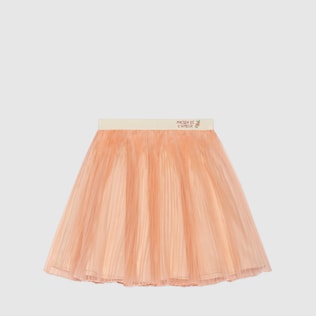 Falda de organza de seda plisada para bebé