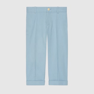 Children's striped cotton trousers