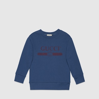 Children's Gucci logo print sweatshirt