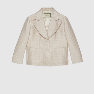 Blazer aus leichtem GG Lamé