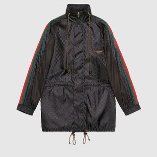 GG jacquard nylon jacket