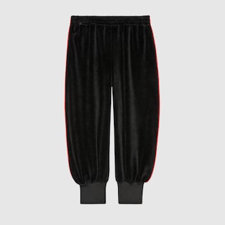 Children's chenille jogging bottoms