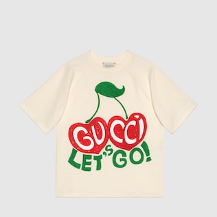 Kinder-T-Shirt mit Kirschen-Print