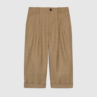 Children's diamond GG cotton trousers