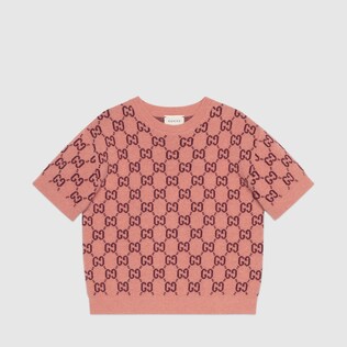 Kurzarm-Kinderpullover aus GG Wolle