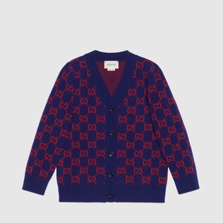 Cardigan enfant en laine GG