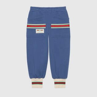 Children's cotton jogging bottoms with Web