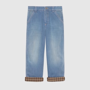 Kinderhose aus Denim mit Futter aus Flanell