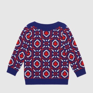 Pull pour enfant en laine GG et abeilles