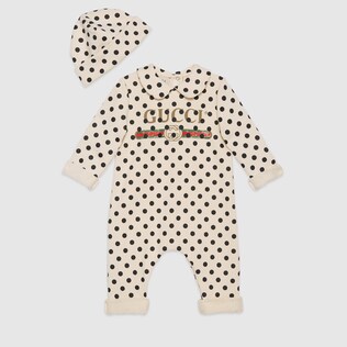 Baby-Geschenkset mit Gucci Punkt-Print