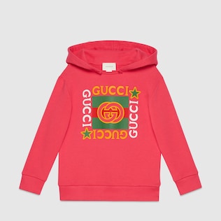 Sweat-shirt pour enfant à imprimé logo Gucci