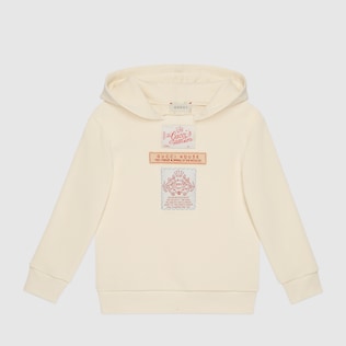 سويت شيرت مزيّنة بملصقات Gucci للأطفال