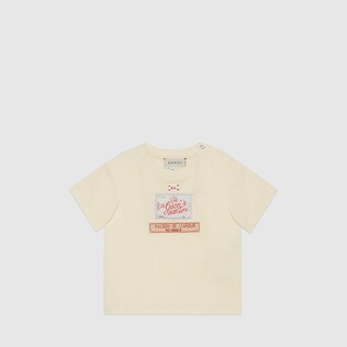 Baby-T-Shirt mit gestickten Etiketten