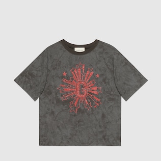 T-shirt pour enfant à imprimé étoiles et G