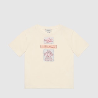 T-shirt pour enfant avec étiquettes Gucci