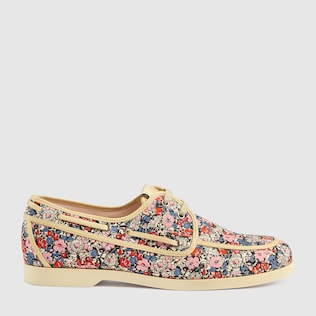 حذاء قارب بطبعة Liberty London للرجال