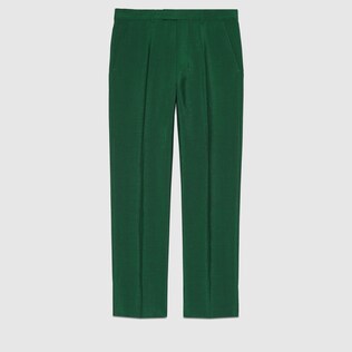 Wool mohair tailored trousers