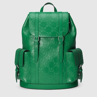 Rucksack aus geprägtem GG Leder