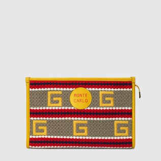 Monte Carlo striped pouch