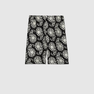 Short de seda con estampado de estrellas