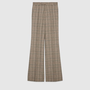 Pantalon en laine Prince de Galles