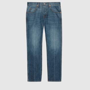 Jeans aderenti effetto délavé marmorizzato