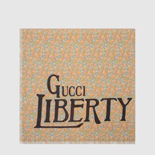 Gucci Liberty floral modal silk shawl