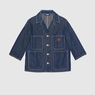 Veste en jean lavé à la pierre