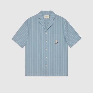 Camicia in lana mohair e cotone con gattino