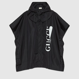 Capa de nylon con estampado Gucci