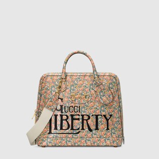 〔グッチ ホースビット 1955〕リバティ ロンドン スモール ダッフルバッグ