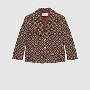 GG damier jacquard jacket