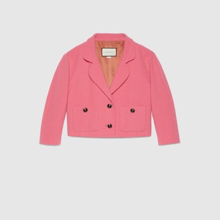 Chaqueta de tweed de lana