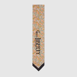 Gucci Liberty floral silk neck bow