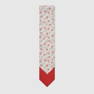 Gucci Liberty floral silk neck bow
