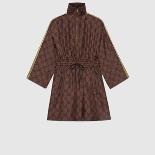 GG Supreme print silk dress