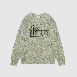 官网专享Gucci Liberty花卉印花卫衣